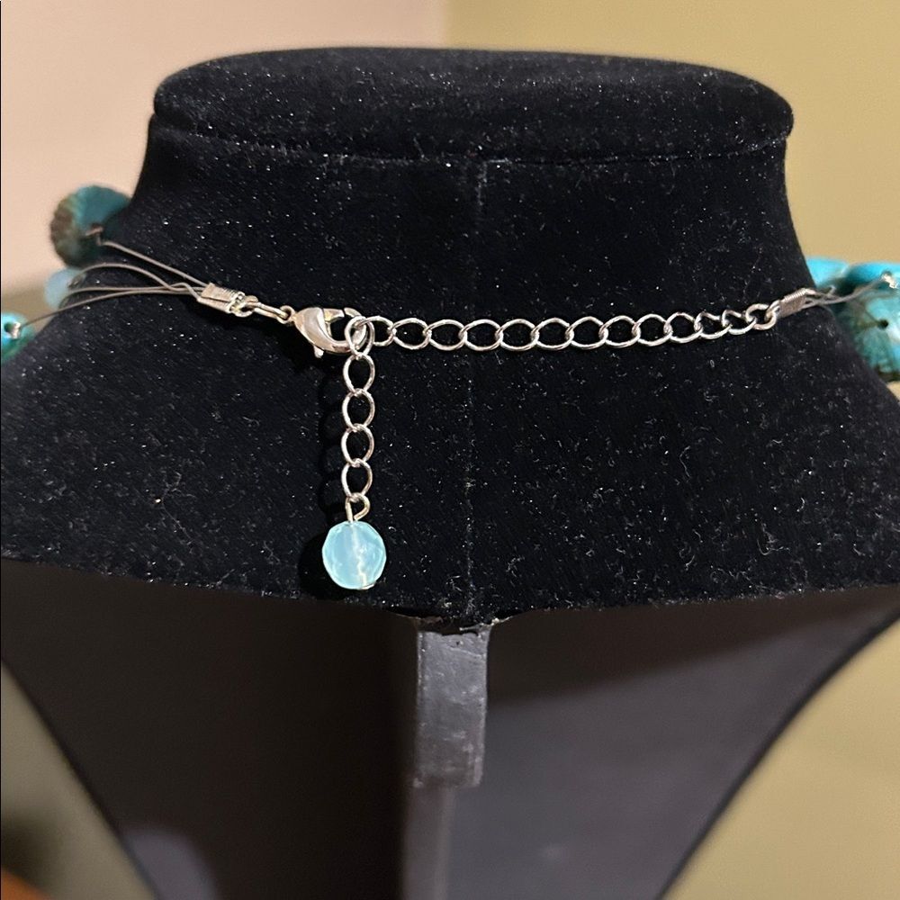 Boho Turquoise Beaded Choker Necklace Lot Trio Southwestern Jewelry - Picture 4 of 11